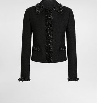Dolce & Gabbana Short Jacket In Stretch Mat - Woman Blazers Black 36