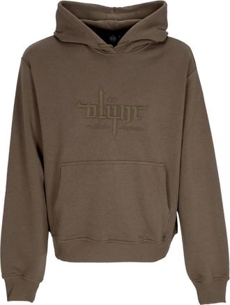 Dolly Noire Grafische Hoodie Lichtgewicht Lange Mouw - Heren - Hoodies - Grijs - XL - Katoen - Hoodies & sweatvesten