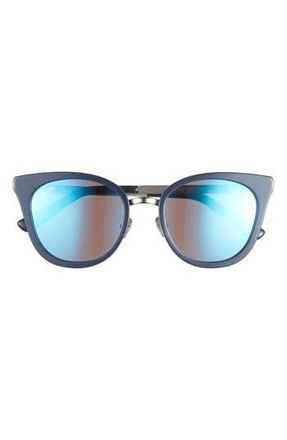 Maui Jim 51mm Cat Eye Core Polarized Sunglasses in Blue Silver Blue at Nordstrom Rack