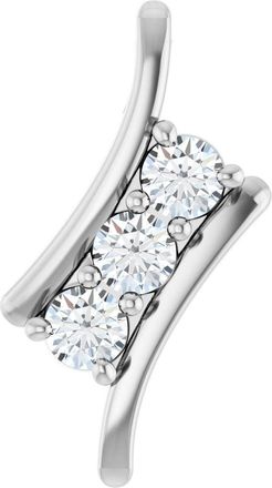 Diamond2Deal 14k White Gold 1/3ct Lab Grown Diamond Pendant