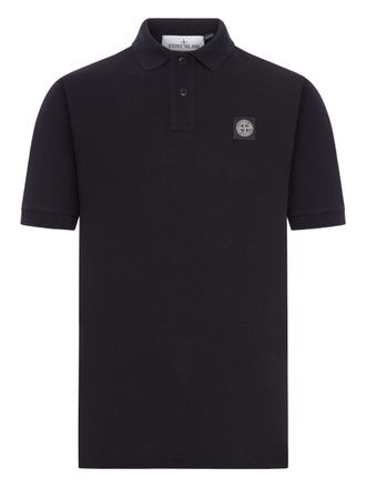 Stone Island Logo Cotton Polo Shirt