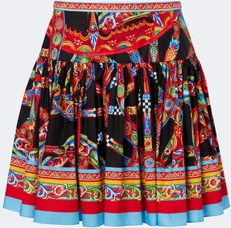 Dolce & Gabbana Carretto cotton miniskirt