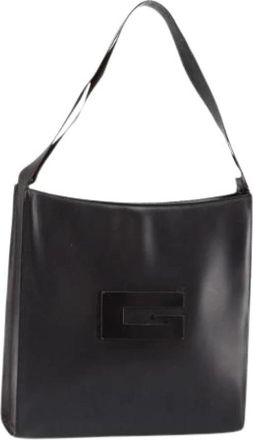 Gucci Pre-owned Vintage Schoudertas - Dames - Vintage Schoudertas - Zwart - ONE Size - Leer - Vintage