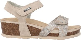 Rohde Stijlvolle Beige Sandaal - Dames - Sleehakken - Beige - 38 EU - Su&egrave;de - Schoenen