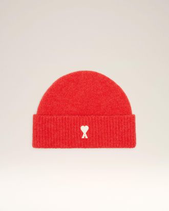 Ami Red Alpaga Ami De Coeur Beanie Red - OS - Unisex