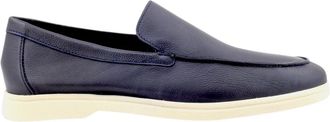 Frau Mocassin - Heren - Loafers - Blauw - 45 EU - Leer - Schoenen