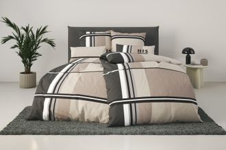 H.I.S Bettwäsche »Cassia« 2 Stk. tlg. in sportlichem Karo Design,Bettwäsche aus Baumwolle,ab Gr. 135x200 cm