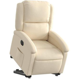 vidaXL Vidaxl - Sill&oacute;n El&eacute;ctrico Reclinable Elevable De Tela Color Crema