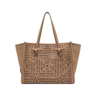 Gianni Chiarini Dames, Tassen, Beige, Maat: ONE Size Leer