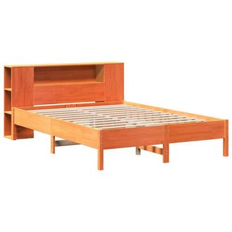 Berkfield Home Decorative Bookcase Bed without Mattress Wax Brown 140x190 cm Sol