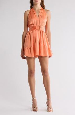 Ramy Brook Clover Sleeveless Plunge Neck Minidress in Tropic Orange at Nordstrom Rack, Size Large