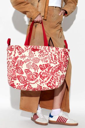 Dsquared2 Shopper Bag With Print, Womens, Red