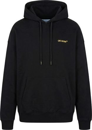 Off-white Zwarte hoodie- zacht en comfortabel katoen - Heren - Hoodies - Zwart - S - Katoen - Hoodies & sweatvesten