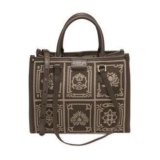 My Best Bags Firenze Atena Tote - Dames - Tassen - Bruin - Maat: ONE Size Zijde