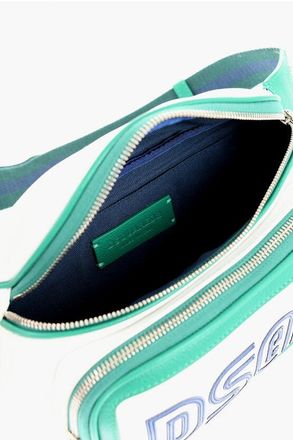 Dsquared2 Bicolour Hammered Leather Waist Bag size One Size