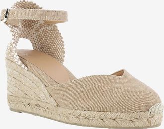 Castaner Keilespadrilles aus ausgewaschenem Segeltuch Chiarita 50