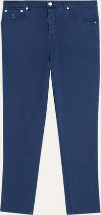 Brunello Cucinelli Mens Italian-Fit Denim Five-Pocket Pants
