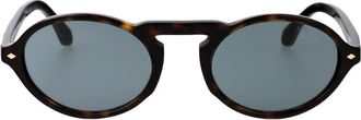 Giorgio Armani Stijlvolle herenzonnebril - Heren - Zonnebrillen - Bruin - 52 MM - Accessoires