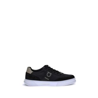 Ferragamo Gancini Trainers - male - Ferragamo - Sneakers - Black - 8 1/2 UK - Shoes