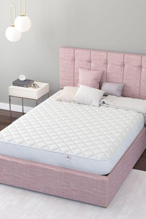 Aspire Home Accents UK Made Coil & Memory Foam Mattress in White | Size: Single