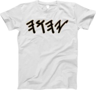 Generic Work Shirt Athletic Short Sleeve Top Old Paleo Hebrew Name of God Yahuah Quick Dry Sports T-Shirt for Fitness Moisture Wicking Training L