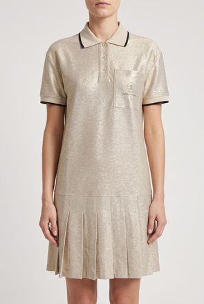Brunello Cucinelli Light Gold Linen Blend Dress, Size X-Small