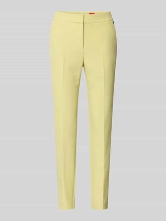 HUGO BOSS Slim Fit Schmale Hose mit LOGO-Niete Modell HAGONIA-1 in Hellgruen, Gr&ouml;&szlig;e 32