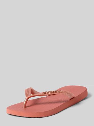 Havaianas Flip Flops mit Logo-Detail in Rosa, Gr&ouml;&szlig;e 35/36