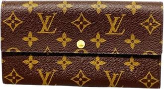 Louis Vuitton Pre-owned Wallets, female, Brown, Size: ONE SIZE Pre-owned Fabric Wallet