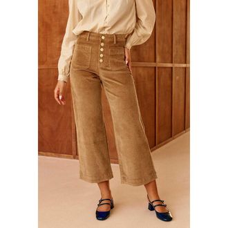 La petite &eacute;toile Fluwelen bootcut broek, ATLANTA