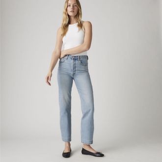Levi's Ribcage Straight Ankle Jeans - Womens - 28X27 - Blue