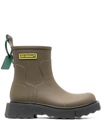 Off-white Sponge ankle boots - Groen