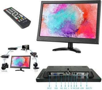 Trade Shop Trade Shop Traesio - Monitor Hdmi Vga Schermo Lcd Tft 13.3 Pollici 1080p Altoparlante Bnc Usb Rca