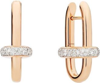 POMELLATO Iconica Hoop Earrings in Rose Gold at Nordstrom