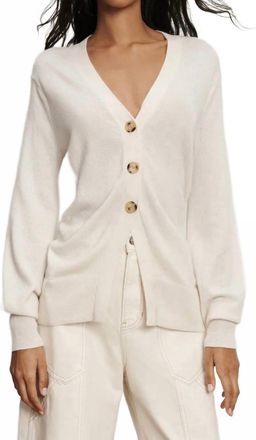 Veronica Beard Lamotte Cashmere Cardigan In Ivory