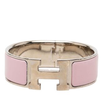 Herm&egrave;s Pre-owned Hermes Wide Enamel Clic Clac H Bracelet GM Ladies DY4E5FITSO91W046
