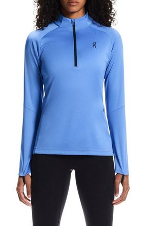 On Climate Quarter Zip Running Top in Sailor at Nordstrom, Size X-Small