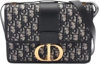 Dior Pre-owned Borsa a Spalla 30 Montaigne Oblique Jacquard in Tela e Pelle - - Pre-owned - Donna - Multicolore - ONE SIZE