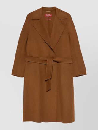 Max Mara wool silk cashmere belted coat