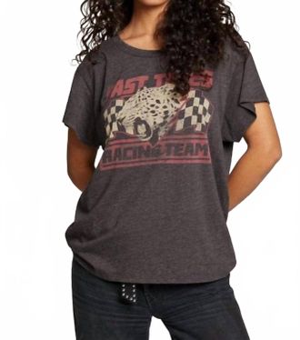 Chaser Fast Times Racing Team Graphic Tee In Vintage Black
