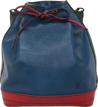 Louis Vuitton Noé Blue Leather Shoulder Bag (Pre-Owned)