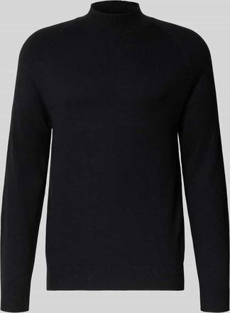 Strellson Regular Fit Strickpullover aus Baumwoll-Mix Modell TITO in Black, Größe XL