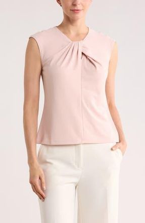 Nordstrom Rack Twist Neck Cap Sleeve T-Shirt in Pink Smoke at Nordstrom Rack, Size X-Small