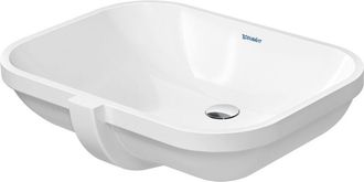 Duravit Duravit - D-Code - Lavabo ad incasso 56x40 cm, senza foro per miscelatore, bianco alpino 0338560000