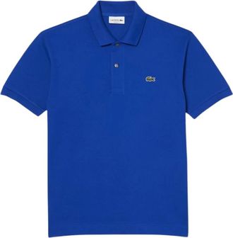 Lacoste Tops, Heren, Blauw, S, Katoen, Polo L.12.12