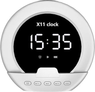 OEM Reloj Despertador Inal&aacute;mbrico Con Altavoz Incorporado, Reloj Nocturno Port&aacute;til, Para El Hogar, Deportes, Altavoz Peque&ntilde;o
