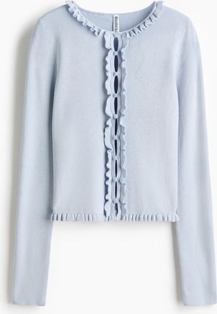 H&M Cardigan mit Volants - Blue