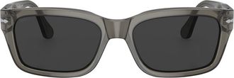 Persol rectangle-frame tinted sunglasses - men - Acetate - 57 - Grey