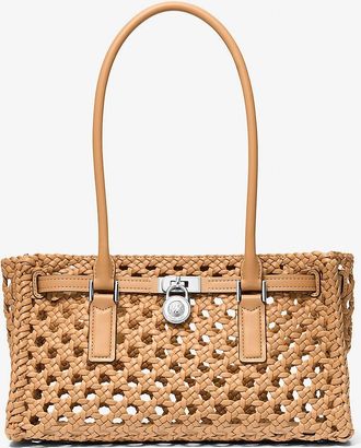 Michael Kors Hamilton Moderne Small Hand-Woven Satchel