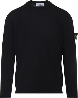 Stone Island Black Virgin Wool Sweater